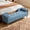 Blue, variant on Arouseden 64.6" End of Bed Benches King Size Blue with Solid Turned Wood Legs,Chenille End of Bed Sofa King Size,Large Window Bench,Tufted Storage Bench for Living Room