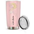 thumbnail image 2 of Work Bestie Gifts For Women Funny Mugs For Coworkers Work Bestie Cup Sunflower Gifts For Women Friends Best Gifts For Coworkers Women Funny Tumblers For Coworkers (Pink Tumbler), 2 of 4