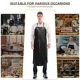 thumbnail image 2 of Foxnovo Industrial Strength Water and Oil Resistant Kitchen Apron Black, 2 of 6
