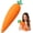 12in Carrot, variant on 10In Giant Pickle Squishy, Jumbo Big Squishy Pickle Realistic Pickles Moldable Soft Squishys Slow Rising Stress Ball for Anxiety Stress Party Favor for Adults