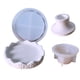 thumbnail image 1 of Yuarrent 2 moldes reutilizables con forma de copo de nieve para recipientes. Bandeja desmoldante, limpia y perfecta para velas, jabón, velas Artesanía Molde de copo de nieve, 1 of 6