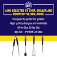 thumbnail image 3 of Griller's Choice Grilling Tools. Heavy Duty And Strong. BBQ Thongs, Fork, Spatula, Baster., 3 of 7