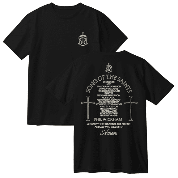 Phil Wickham Song Of The Saints Album Cotton T-shirt Women Men Short Sleeve Crewneck Fashion Tee