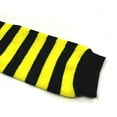 thumbnail image 2 of ALLYDREW Animals and Fun Colorful Baby Leg Warmers, Stripes Black & Yellow, 2 of 2