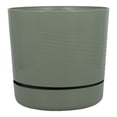 thumbnail image 1 of Maceta Redonda con plato Duraware Fincsa Espiral 10.5 Pulgadas  Verde Jade con fibra, 1 of 4