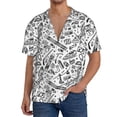 thumbnail image 3 of Haiem winter Ski Element Men's Casual Shirts Short Sleeve Button Down Shirts Fashion Textured Summer Beach Shirt-X-Large, 3 of 7