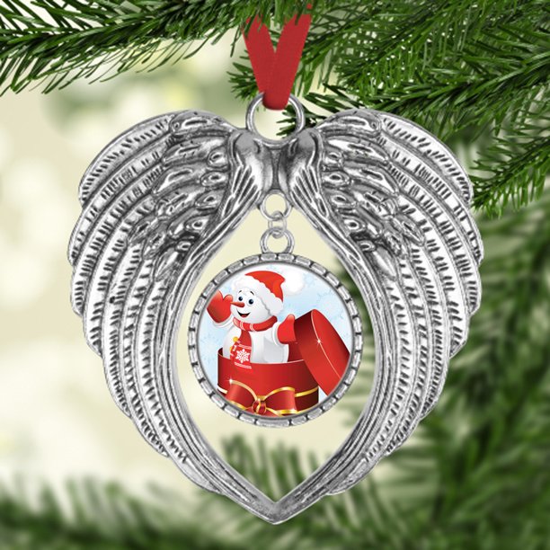 XWSHYW Decoraciones Navideñas Adornos Navideños Forma de Corazon y Forma de Angel Asistente