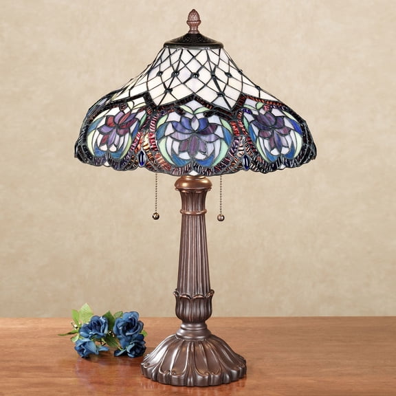 Lahela Stained Glass Lamp Purple Purple