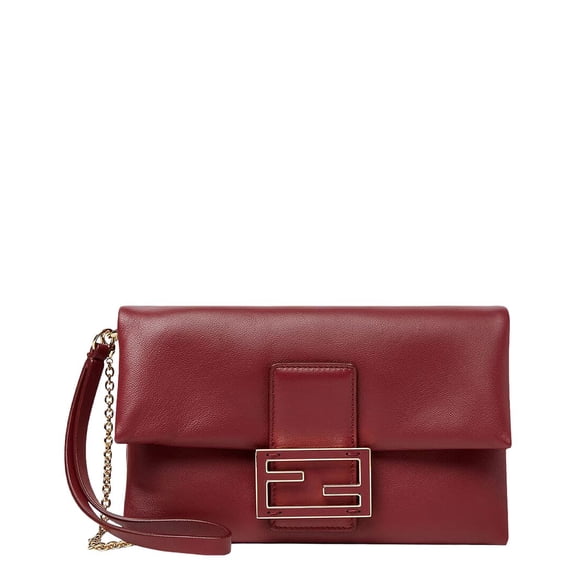 FENDI Leather Shoulder Bag, ns, Red