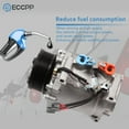 thumbnail image 3 of ECCPP AC Compressor with Clutch Replacement for CO 10849T for A-cura TSX 2.4L 2004-2008, 3 of 4
