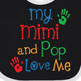 thumbnail image 4 of Inktastic Mimi and Pop Love Me Grandchild Boys or Girls Baby Bib, 4 of 4
