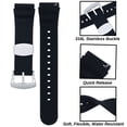 thumbnail image 3 of 18MM Silicone Replacement Watch Band for Men/Women Sport Watch Black, 3 of 6