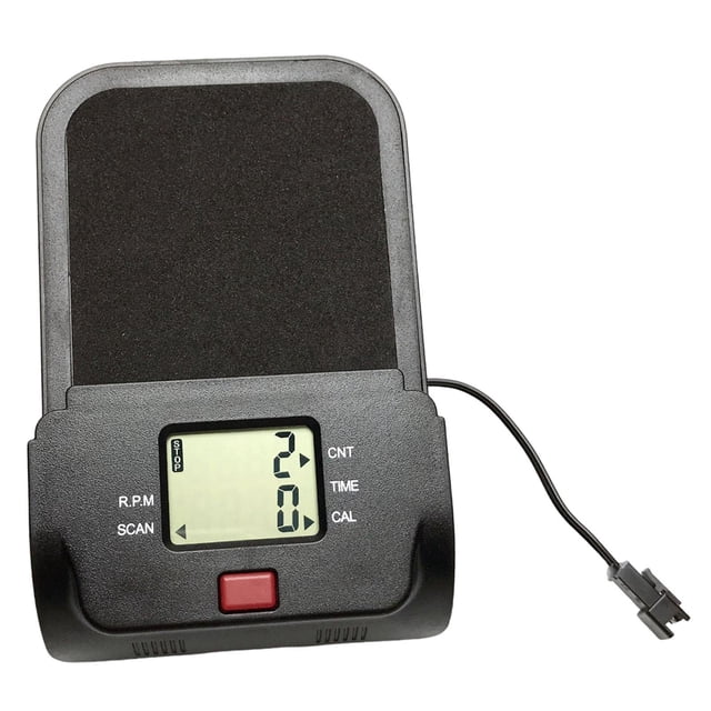 Contador de de ejercicio, piezas de repuesto para contador de de ejercicio, pantalla para máquina de remo para gimnasio, dispositivo de Negro