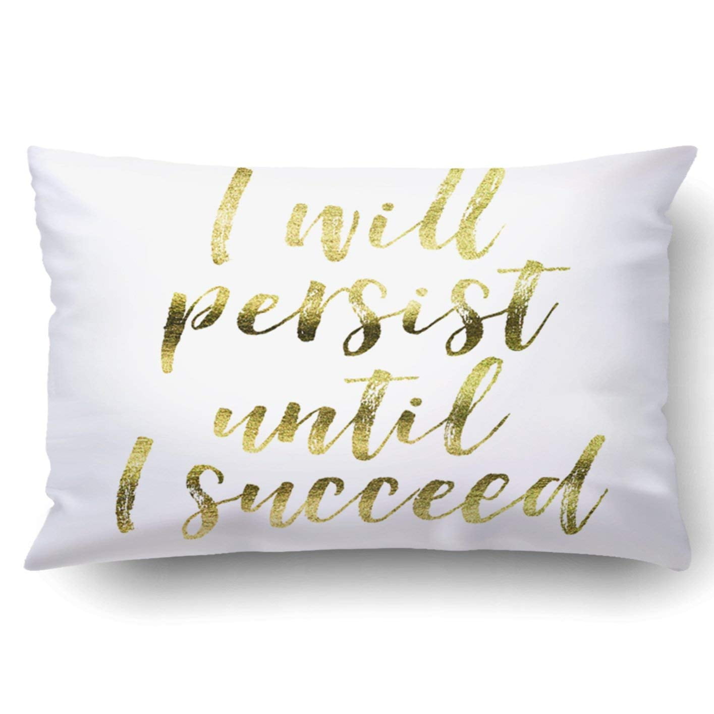 BPBOP I will persist until I succeed Gold foil inspirational motivation