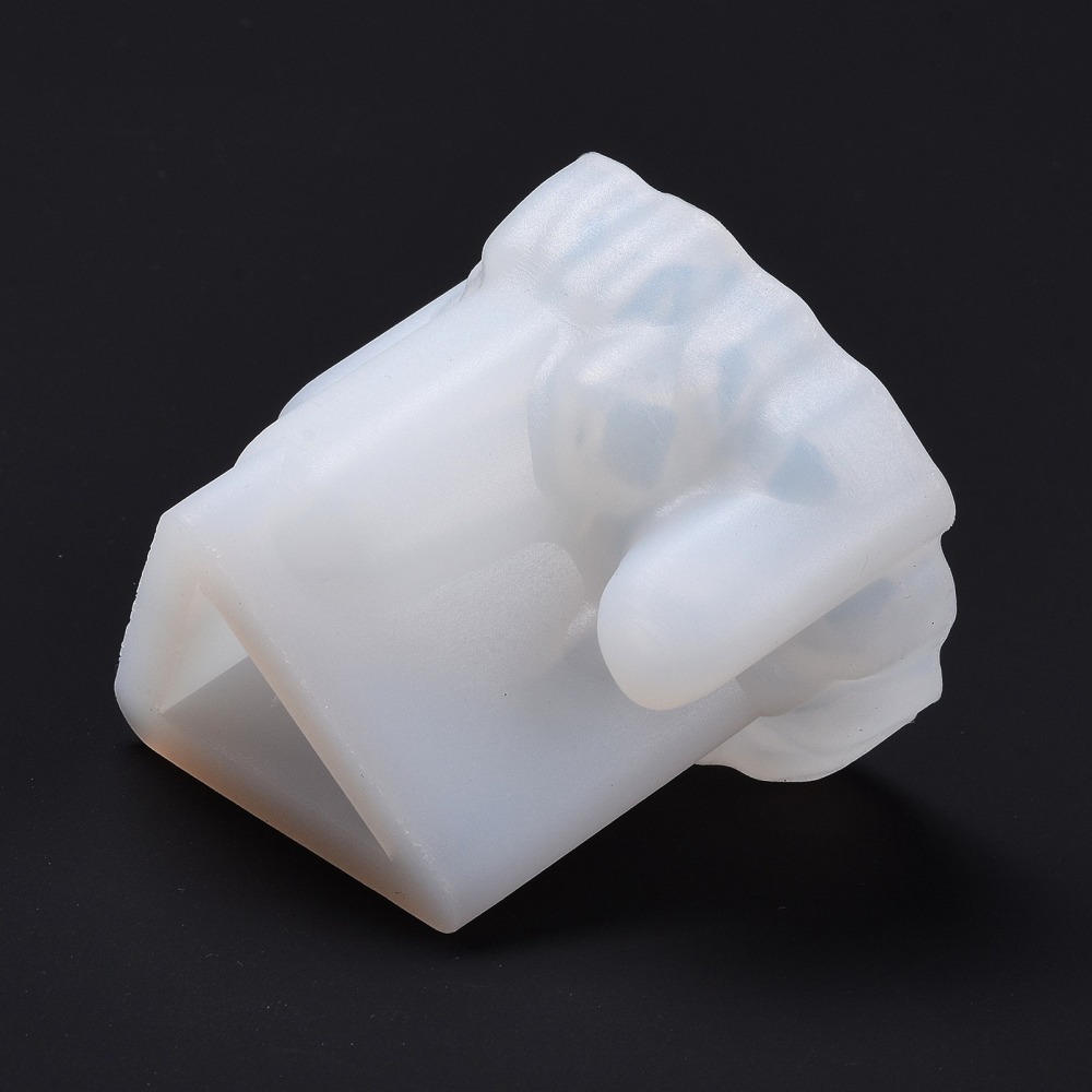 5pcs Cluster Silicone Molds Resin Casting Molds For UV Resin Epoxy Resin Jewelry Making White 53x68x56mm Inner Diameter: 51x48mm