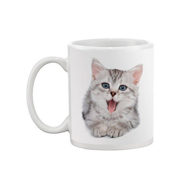 Yawning Kitten Mug -Image by Shutterstock,