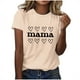 thumbnail image 3 of Tops Cortos para Mujeres Retro Impreso Cuello Redondo Manga Corta, Camiseta Casual para Uso Diario Y de Fiesta, 3 of 4