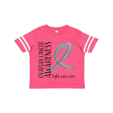 

Inktastic Ovarian Cancer Awareness- Fight care cure Gift Toddler Boy or Toddler Girl T-Shirt