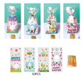 thumbnail image 4 of 50 Uds. Bolsa De Fiesta De Conejito De Pascua Bolsas Transparentes De Dulces De Pascua Para Boda Baby Shower, 4 of 8