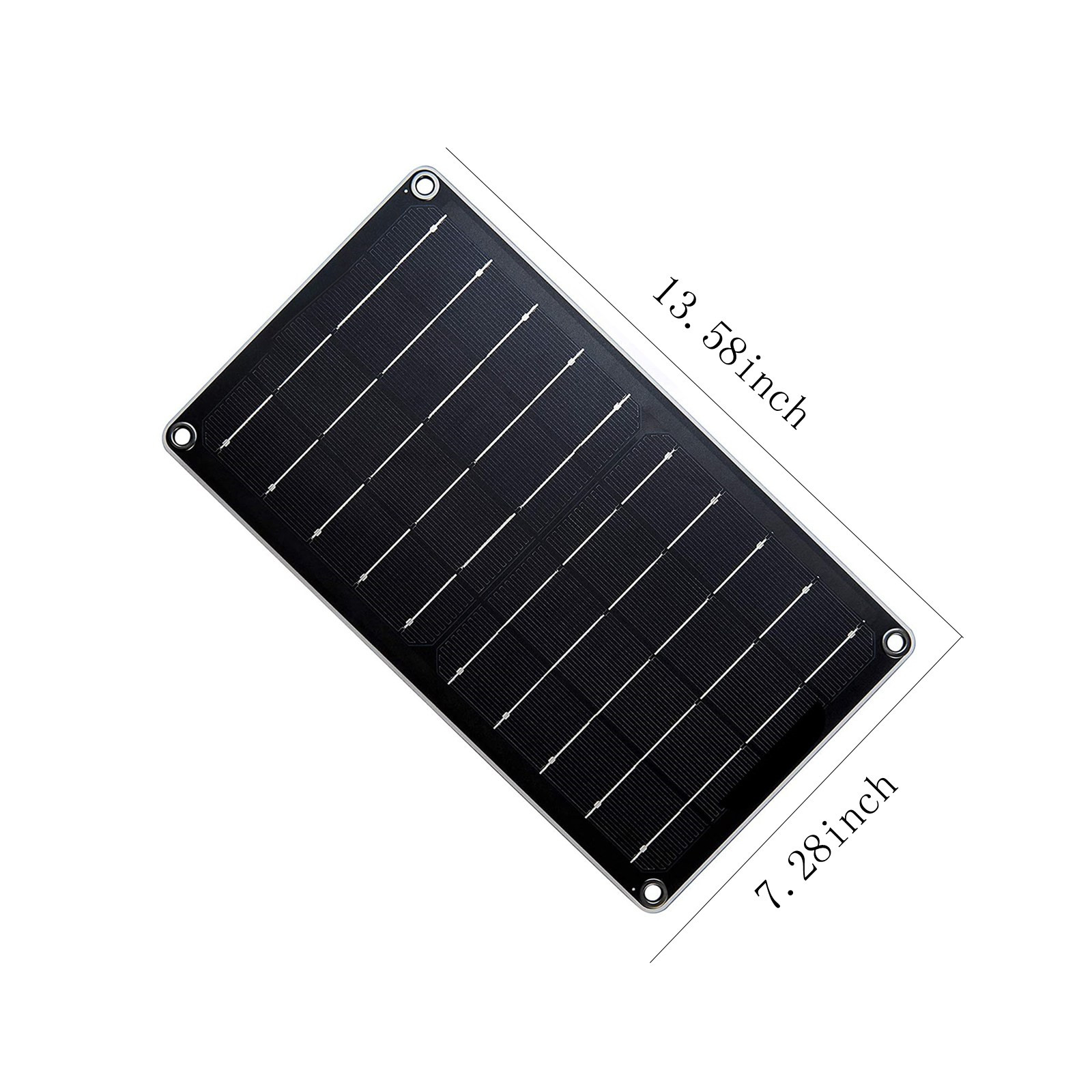 SIYTUAU 20W 12V High Efficiency Solar Panel Portable Pv Module For Home Camping Boat Caravan Off Grid Applications Power Generation And Energy Solutions Plastic Black Black