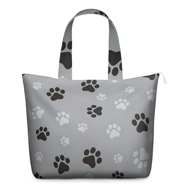 Cartoon Puppy Design Weekender Bag, Funny Dog Pattern Duffel for Women, Lightweight Tote for Dog Lovers