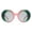 Pink Green (Gray), variant on Women's Sunglasses Vintage Retro Oversized Round Circle Frame UV400 White