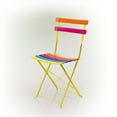 thumbnail image 3 of Alpine Corporation Rainbow Outdoor Patio Bistro Set, Metal 3 - Piece, Yellow & Orange, 3 of 14