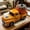 Orange, variant on 12.5cm Vintage Fall Pumpkin Alloy Pickup Truck Decor, Retro Farm Truck Tabletop Ornament with Speckled Pumpkin, Happy Fall Farmhouse Halloween Decorations for Mantel Tiered Tray Table Centerpiece