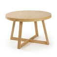 thumbnail image 3 of Plank+Beam Round Dining Table, 47" Solid Wood Kitchen Table, Farmhouse Table for 4, 3 of 10