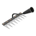thumbnail image 1 of Almencla Garden Hoe Multifunctional Manual Agricultural Tool for Farming Digging Yard 8 Tooth Rake, 1 of 8