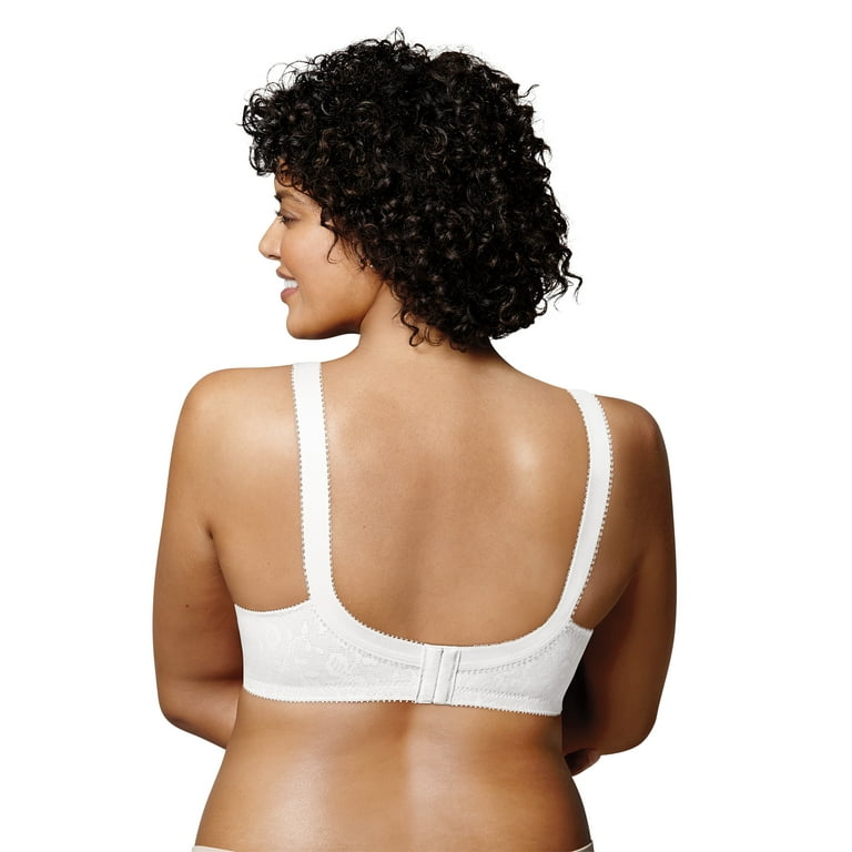 Playtex 18 Hour Sensational Support Wireless Full-Coverage Bra for Full  Figures White 44DDD Women's