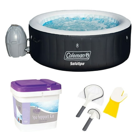 Coleman Inflatable Hot Tub + Bestway 3-Piece Cleaning Set + Leisure Time Spa (Best Way To Clean Tv)
