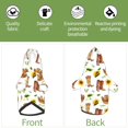 thumbnail image 5 of Goofa Rustic Western Charm Pattern Small Dog Sweater Hoodies Pet Grey Hooded Soft Fleece Sweatshirts with Pocket Fall Winter Puppy Cat Sweaters Warm Clothes-Large, 5 of 8