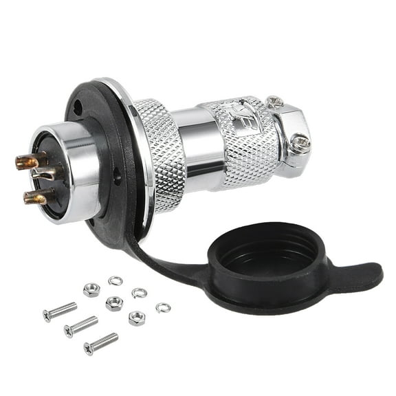 Aviation Connector, 20mm 3P 20A 250V M20-3 Waterproof Male Wire Panel Power