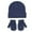 Navy, variant on Winter Scarf Necklace Kids Winter Hat Gloves Scarf Set: Girls Boys Beanie Hats Gloves Knit Set with Thick Warm Fleece Lined For Ages 6-10 Children