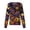 AF13_Purple, variant on IYYVV Womens Halloween Scrub Jacket Pumpkin Ghost Baggy Nursing Tops Work Baggy Work Uniform with 2 Pockets Red L