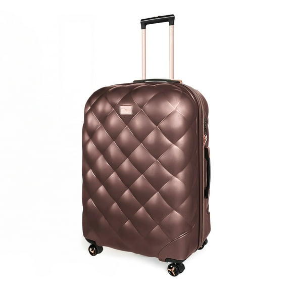 29" Large Checked Luggage Hardside Expandable Suitcase with Spinner Wheels & TSA Lock, Lightweight Rolling Luggage for Travel,Rose Gold, WD8810