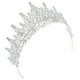 thumbnail image 3 of KAKOWELY Tiaras de diamantes de imitación para mujer, corona de reina de cumpleaños para mujer, tiaras de princesa, Halloween, boda, fiesta de Navidad, 3 of 4