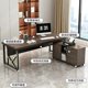 thumbnail image 4 of Modern Computer Minimalism Desk Household Study Table with Drawer Minimalist For Bedroom A Living Room Learning Office Furniture My Lux Decor Round, 4 of 9