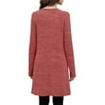 thumbnail image 5 of Muscularfit Fall Dress Waist Loose Dresses Long Sleeve Crew Neck Midi Fashion Dress Trendy, 5 of 6