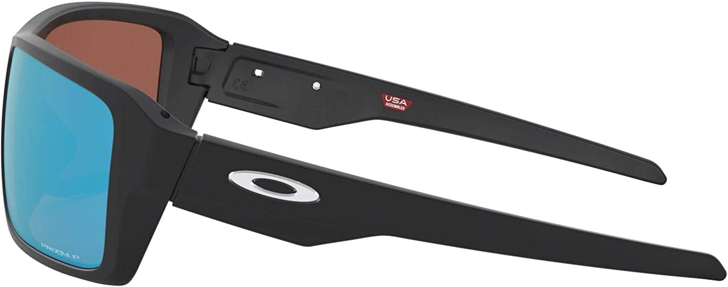 Oakley Men's OO9380 Double Edge Polarized Rectangular Sunglasses