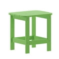 thumbnail image 2 of BizChair Tiered Commercial Poly Resin Adirondack Side Table - Lime Green - All-Weather - Indoor/Outdoor, 2 of 12