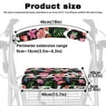 thumbnail image 3 of COEQINE Cow Print Flower Rollator Seat Back Cover Medical Rollator Walker Seat & Back Covers Walker Seat Set 2 Pack Covers for Seniors in Assisted Living, 3 of 7