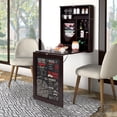 thumbnail image 3 of Patiojoy Wall Mounted Table Fold Out Convertible Desk With Space Saver Chalkboard Coffee, 3 of 6