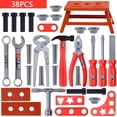 thumbnail image 2 of Juego de herramientas para niños pequeños de 38 piezas Juego de herramientas de juguetes de construcción de educación de juegos de imaginación con martillo destornillador Los mejores regalos para niño, 2 of 3