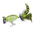 thumbnail image 2 of Arbogast Hula Popper 2.0 Topwater Baits 2'' White Zombie 3/8 oz., 2 of 2