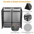 thumbnail image 2 of Yescom 35x33x22 Mesh Pool Storage Bin Rolling Cart Organizer, Blue, 2 of 6