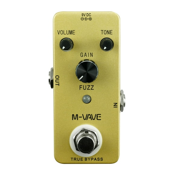 M-VAVE Vintage Fuzz Guitar Effect Pedal with True Bypass in a Durable Zinc Alloy Shell