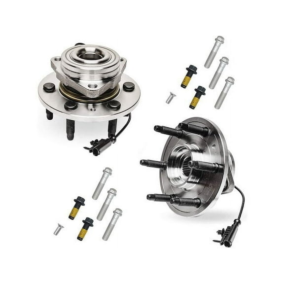 Front Wheel Hub Assembly Set - Compatible with 2007 - 2014 Chevy Suburban 1500 2008 2009 2010 2011 2012 2013