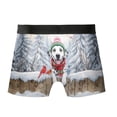 thumbnail image 2 of Playful Dalmatian Welcomes Winter Snowy Day with Cardinal Bird All Over Print Boxer Briefs Underwear for Men Dad Dog Lover - 120177, 2 of 6